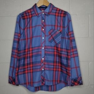 Vineyard Vines plaid flannel shirt women's size 4